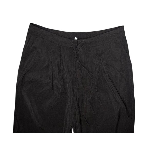 Halara High Waisted Straight Leg Drawstring Plicated Zipper Pocket Work Pants Sz - Picture 7 of 9